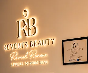 The Reverts Beauty sign: Reveal, Renew, Reverts to your best